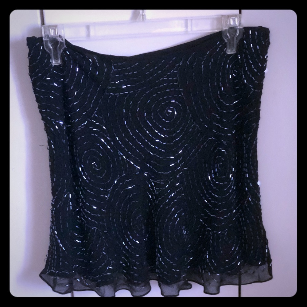 Beaded short skirt